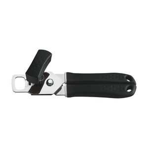 Abridor de Latas Tramontina Utilitá en Acero Inoxidable con Mango de Polipropileno Negro