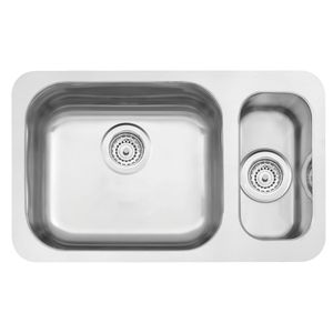 Cubeta Bajo Poner Tramontina Isis Plus 1.5 C 34 BL en acero inoxidable Cepillado 58x34 cm