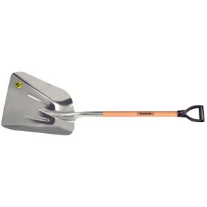 Pala carbonera de aluminio, mango de madera 71 cm